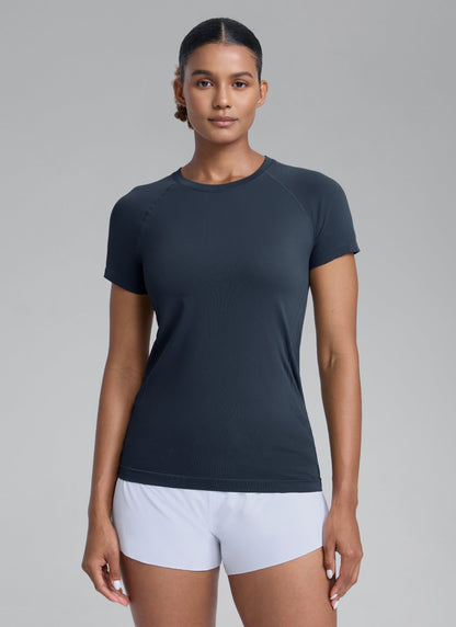 Seamless Hip Length Short Sleeve