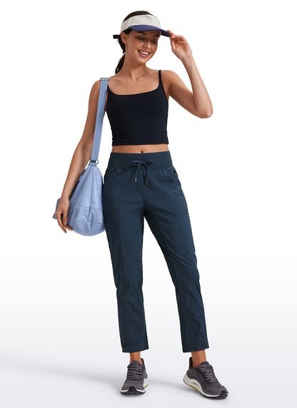 Striped Cinched Leg Pocket Pant 27''