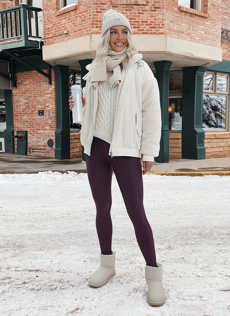 Thermal Fleece Lined Pocket Legging 28''