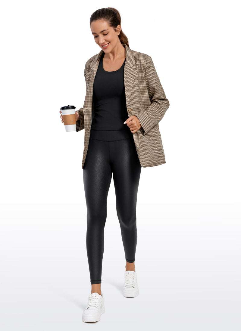 Matte Faux Leather Legging 25''