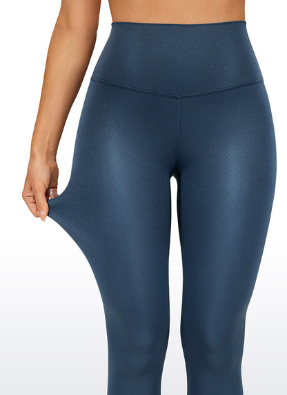 Matte Faux Leather Legging 28''