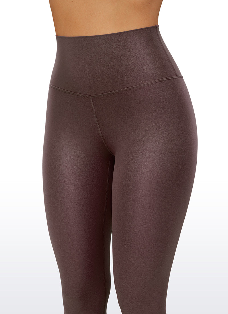 Matte Faux Leather Legging 28''