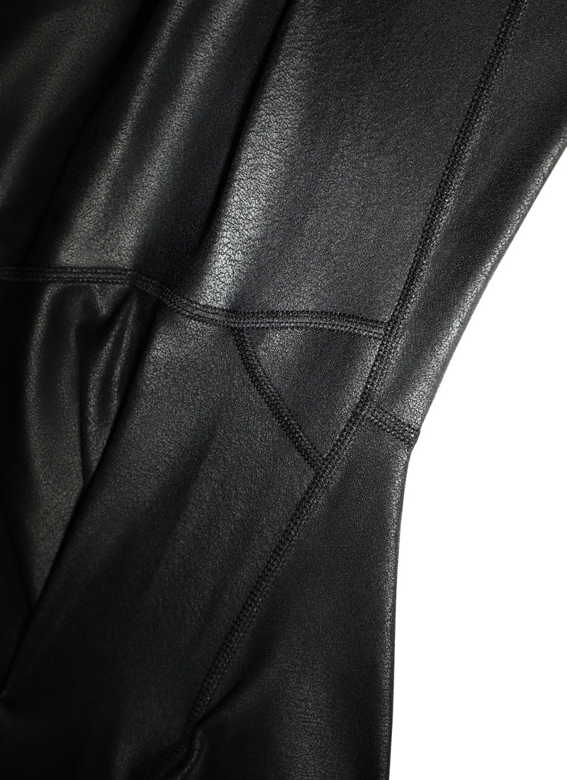 Matte Faux Leather Legging 28''