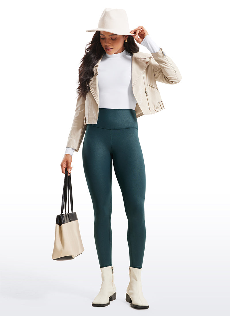 Matte Faux Leather Legging 28''