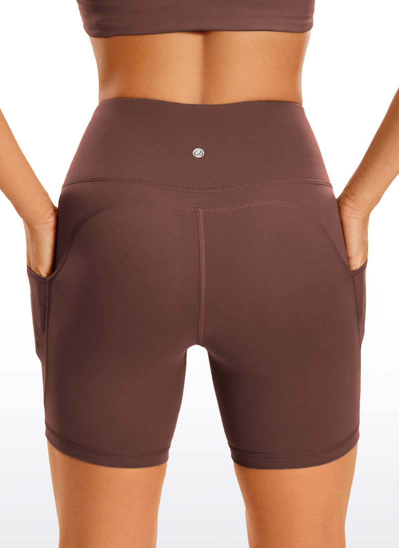 Brushed Nakedfeel Pocket Short 6''