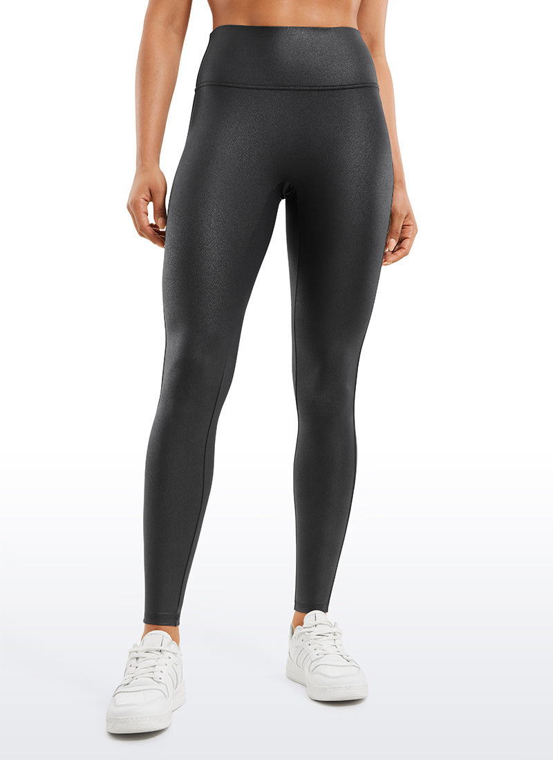 Faux Leather No Front Seam Legging 28''