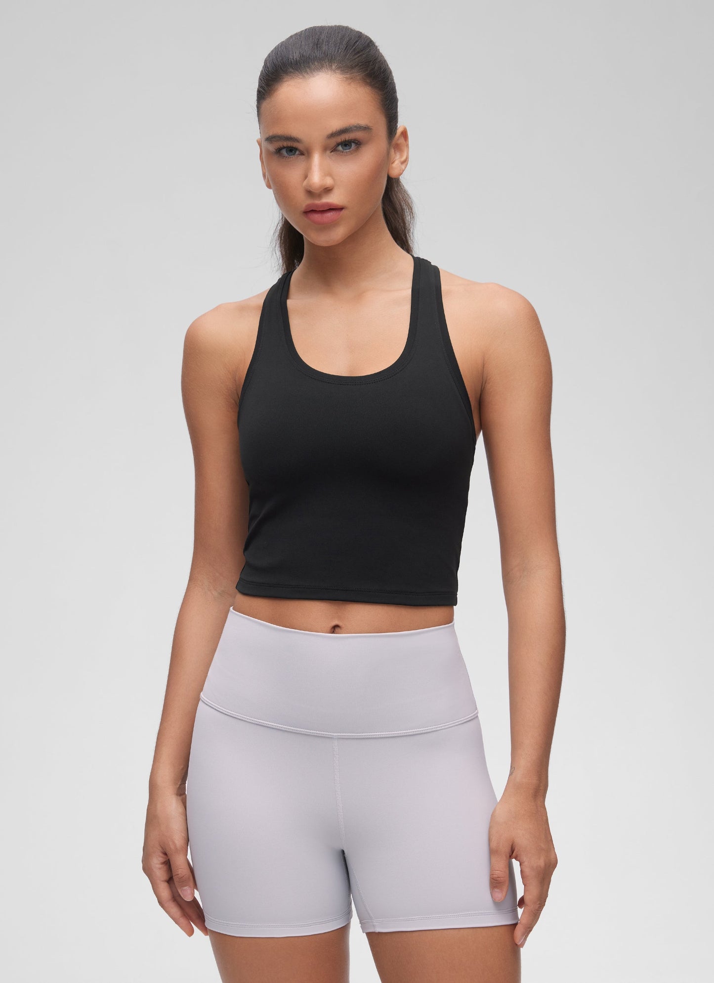 Butterluxe Cropped Racerback Tank