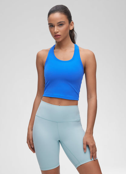 Butterluxe Cropped Racerback Tank
