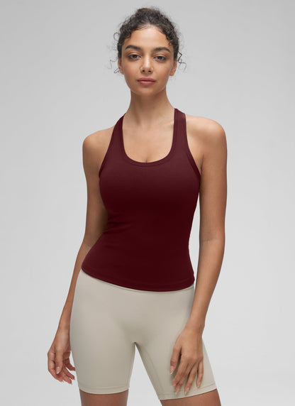 Butterluxe Racerback Waist Length Tank