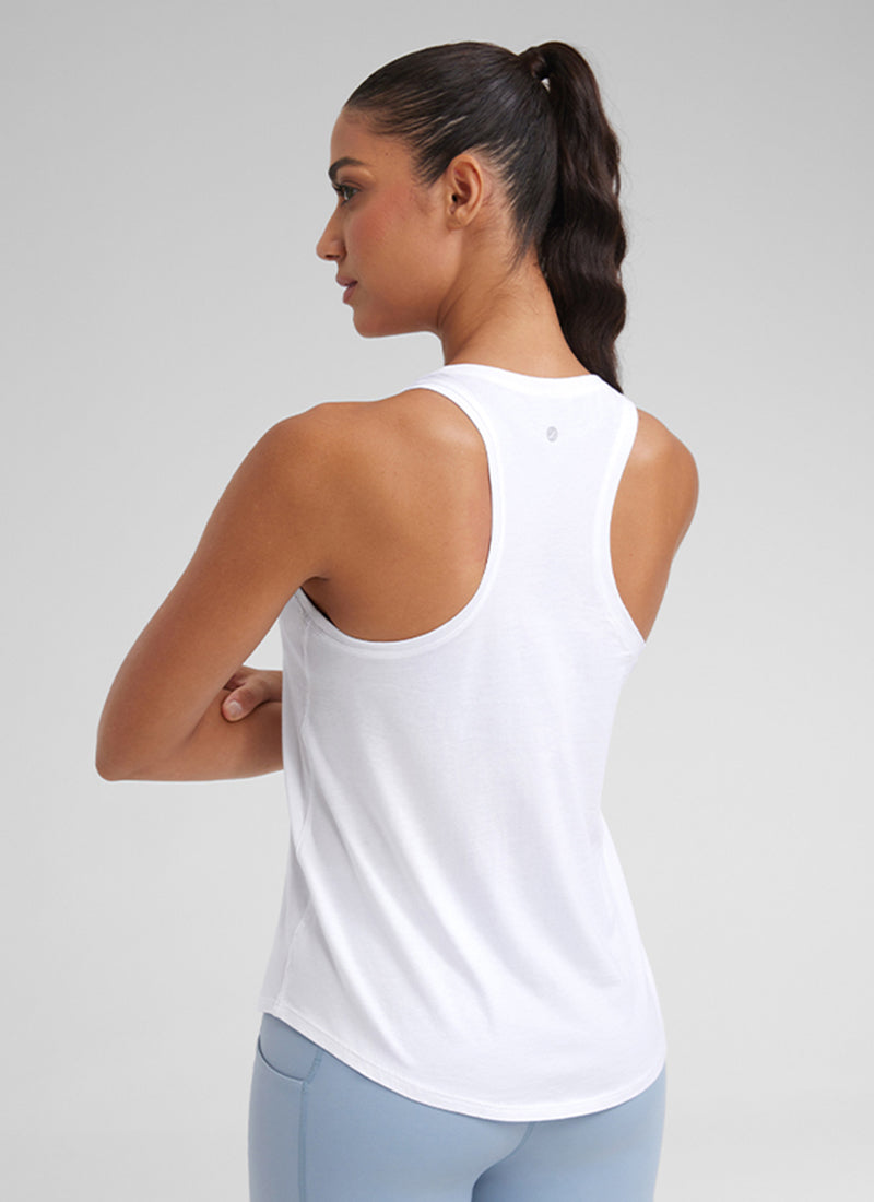 Pima Cotton Hip Length Racerback Tank