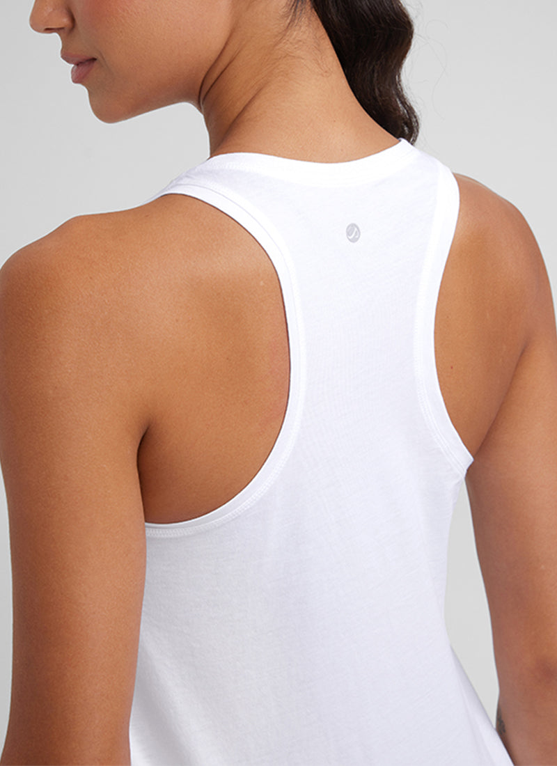 Pima Cotton Hip Length Racerback Tank