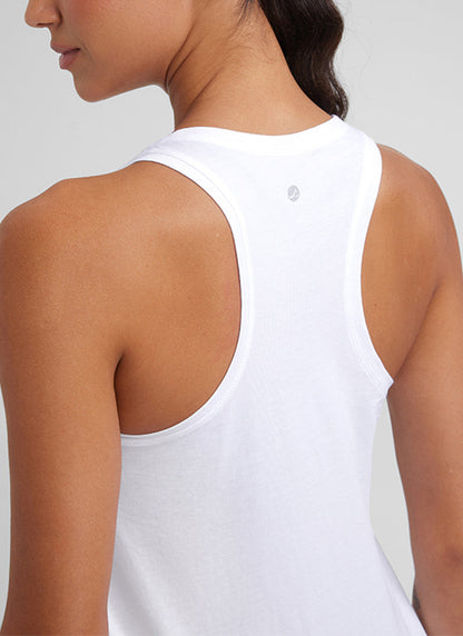 Pima Cotton Hip Length Racerback Tank