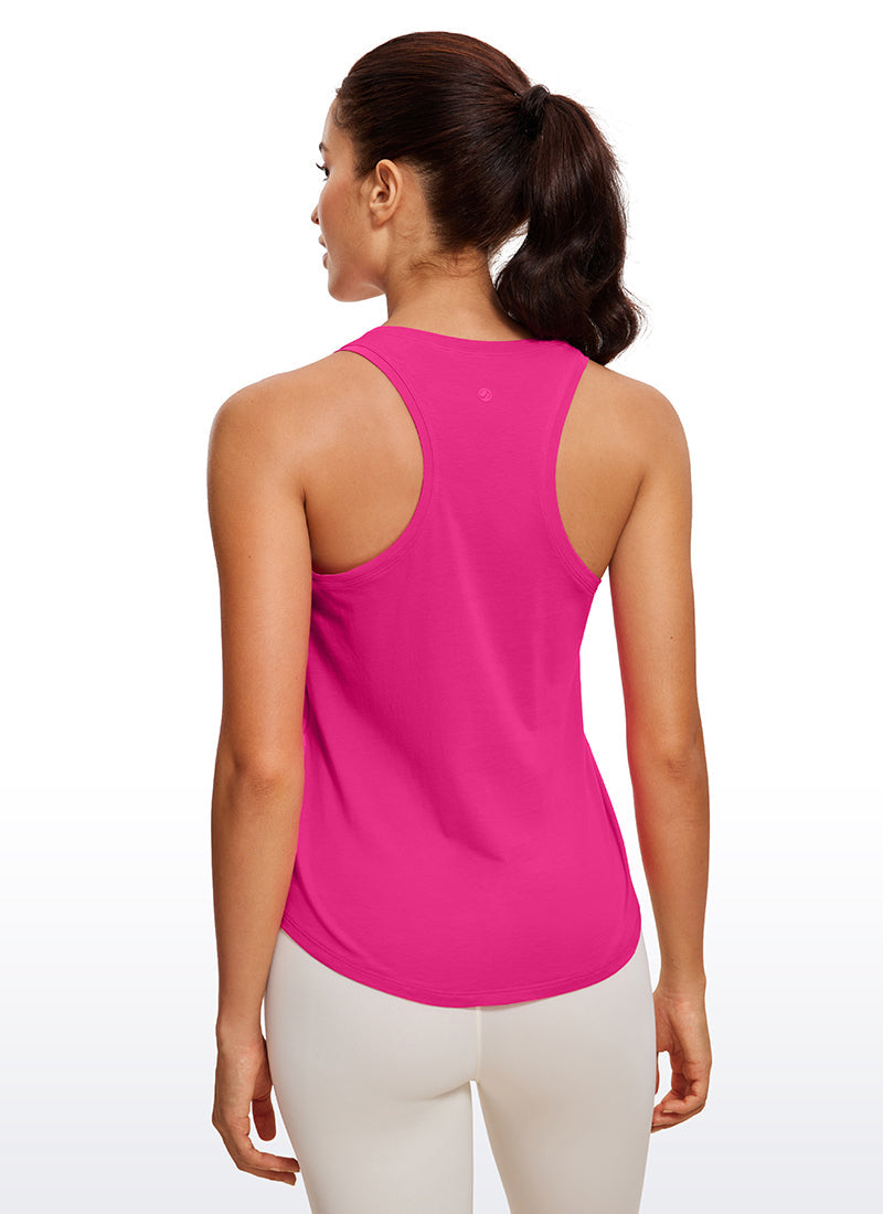 Pima Cotton Hip Length Racerback Tank