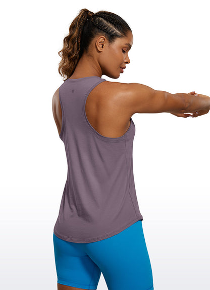 Pima Cotton Hip Length Racerback Tank