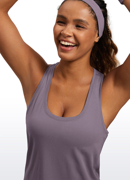 Pima Cotton Hip Length Racerback Tank