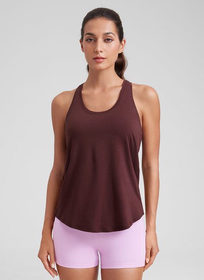 Pima Cotton Hip Length Racerback Tank