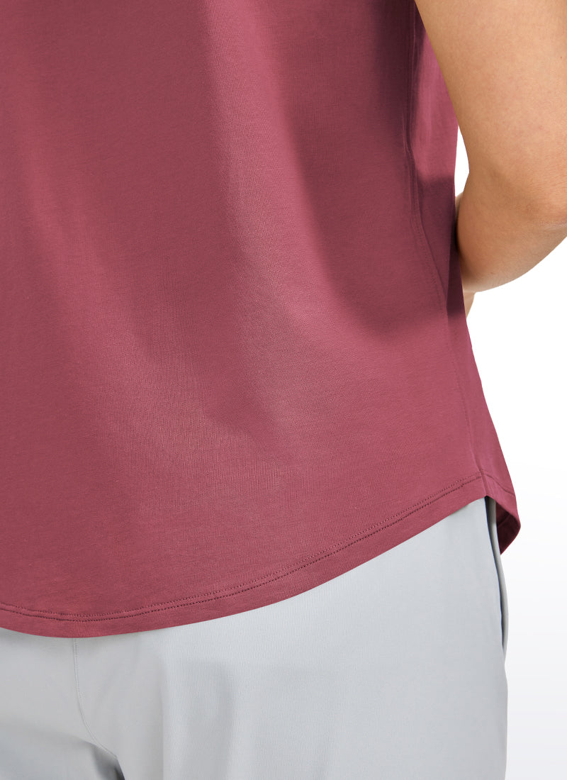 Pima Cotton Round Neck Short Sleeve