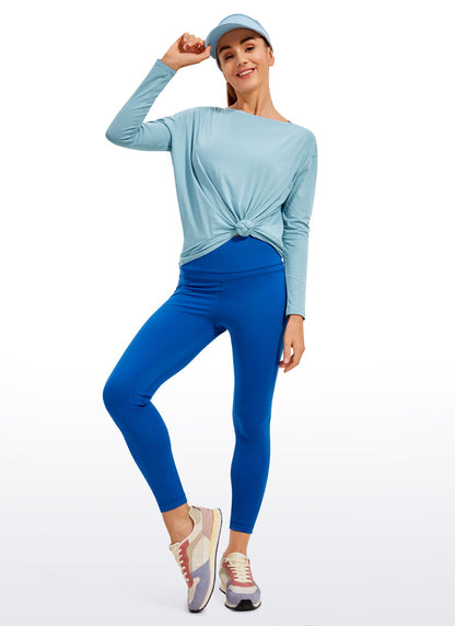 Pima Cotton Boat Neck Long Sleeve