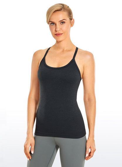 Speedy Seamless Built in Bra  Y back Tank