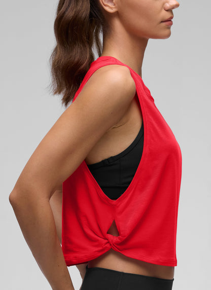 Pima Cotton Crop Deep Armhole Tank