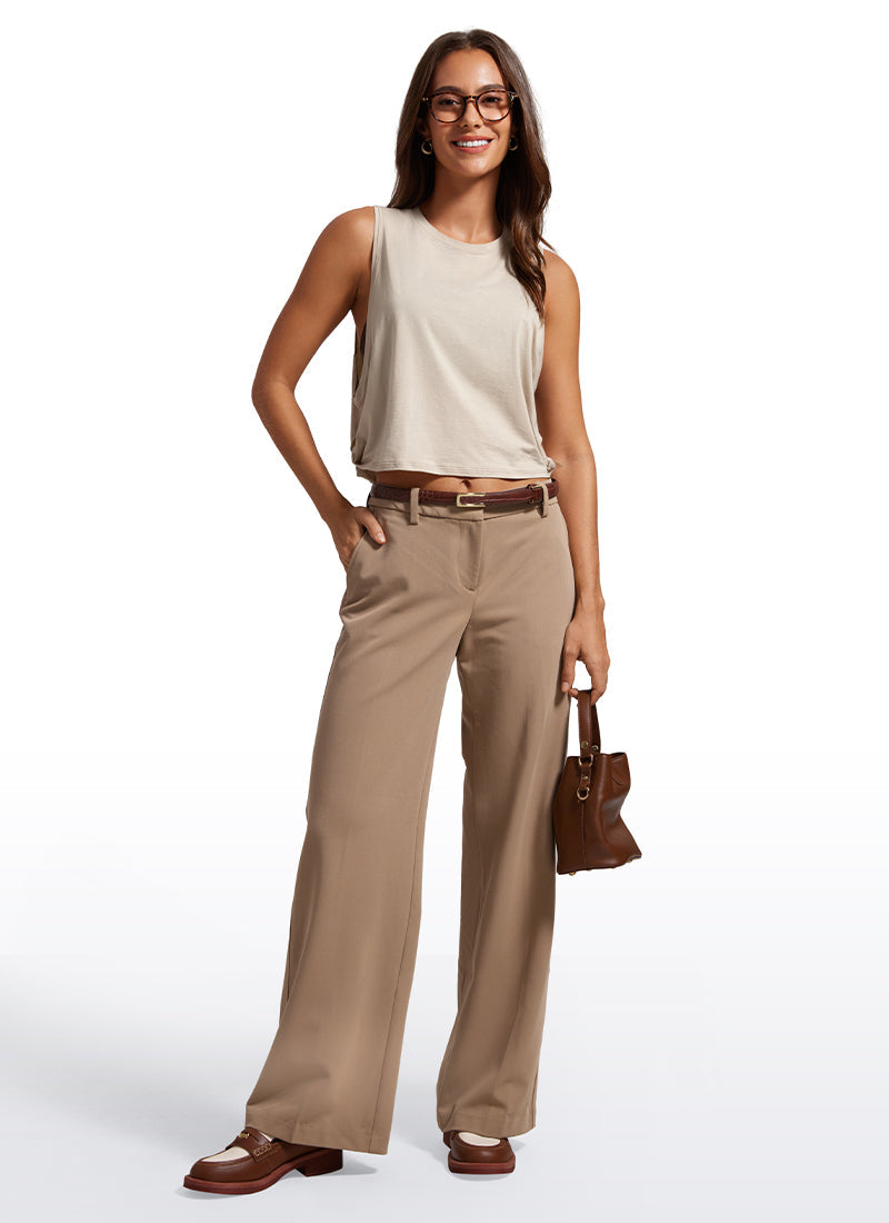 Pima Cotton Crop Deep Armhole Tank