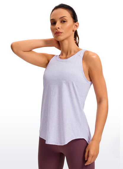 Pima Cotton Split Open Back Tank