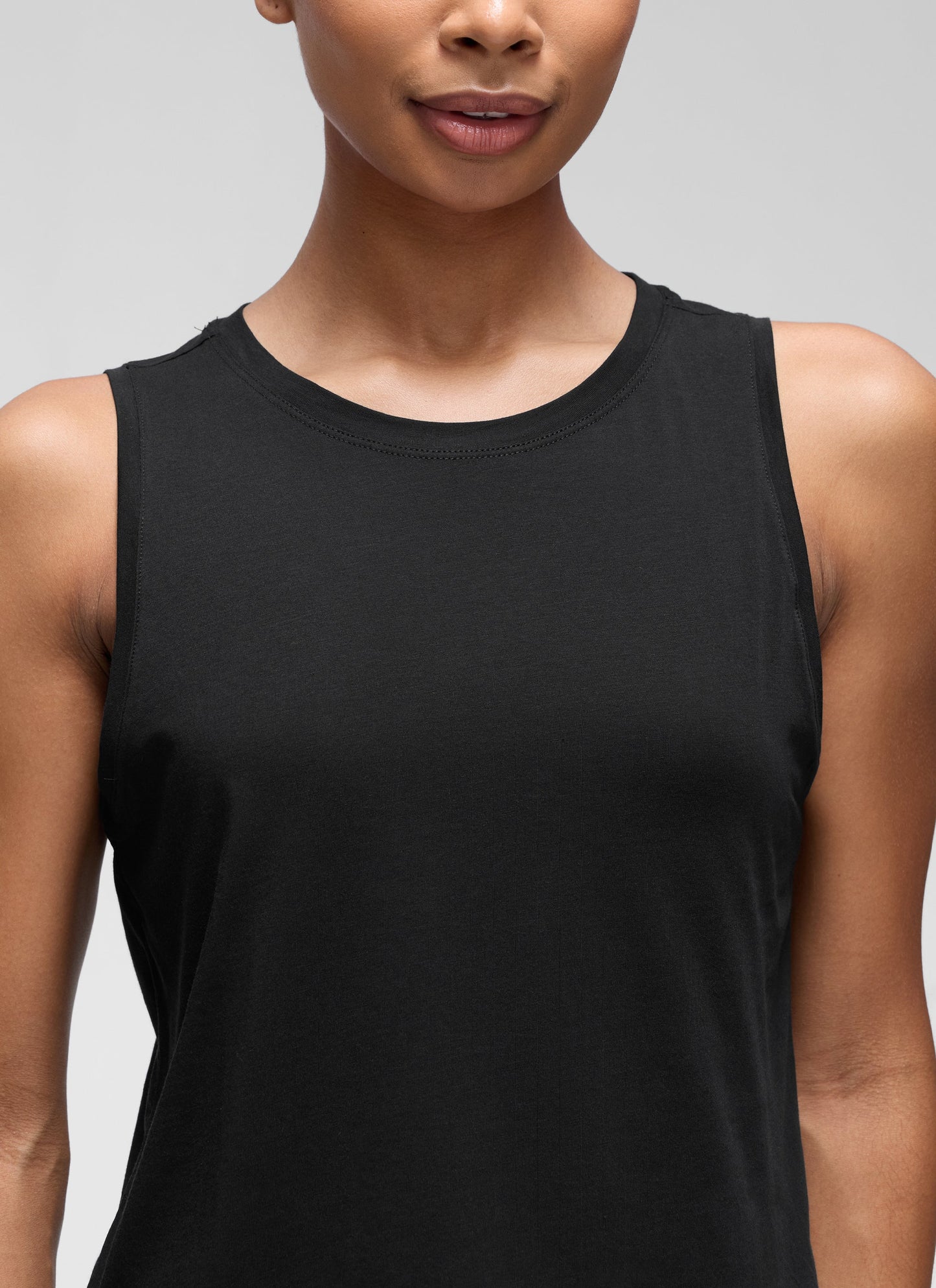 Pima Cotton Crop Round Neck Tank
