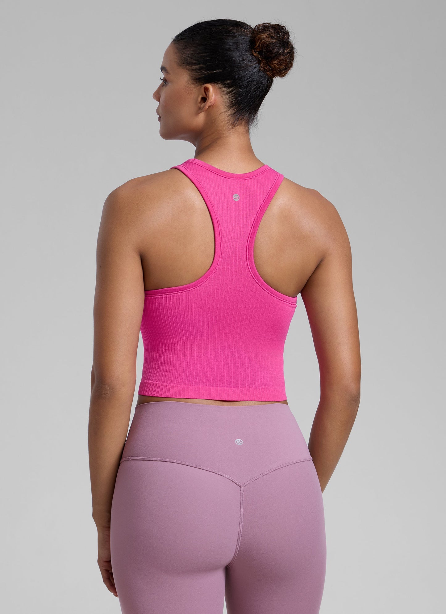 Seamless Ribbed Racerback Crop Tank