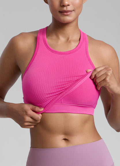 Seamless Ribbed Racerback Crop Tank