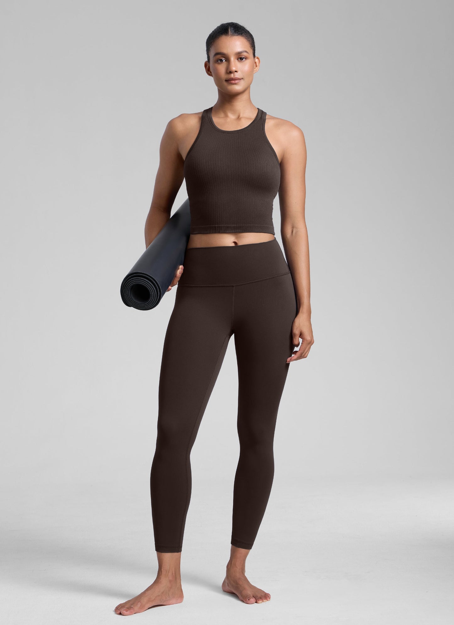 Seamless Ribbed Racerback Crop Tank