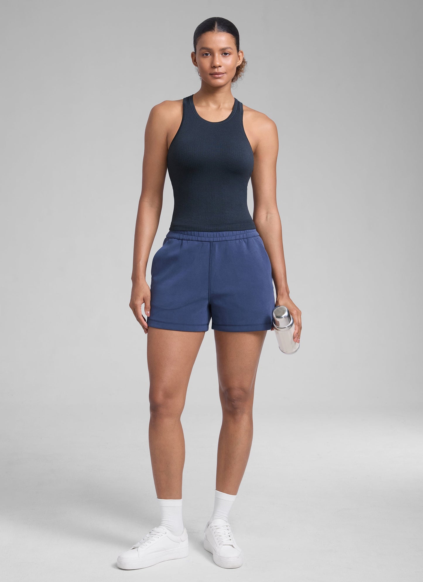Seamless Racerback Hip Length Tank