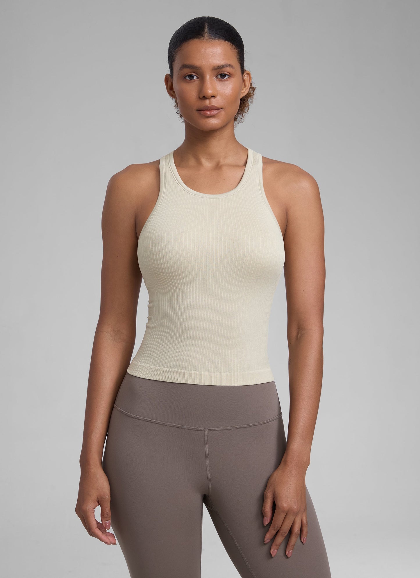 Seamless Racerback Hip Length Tank