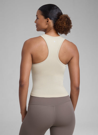 Seamless Racerback Hip Length Tank
