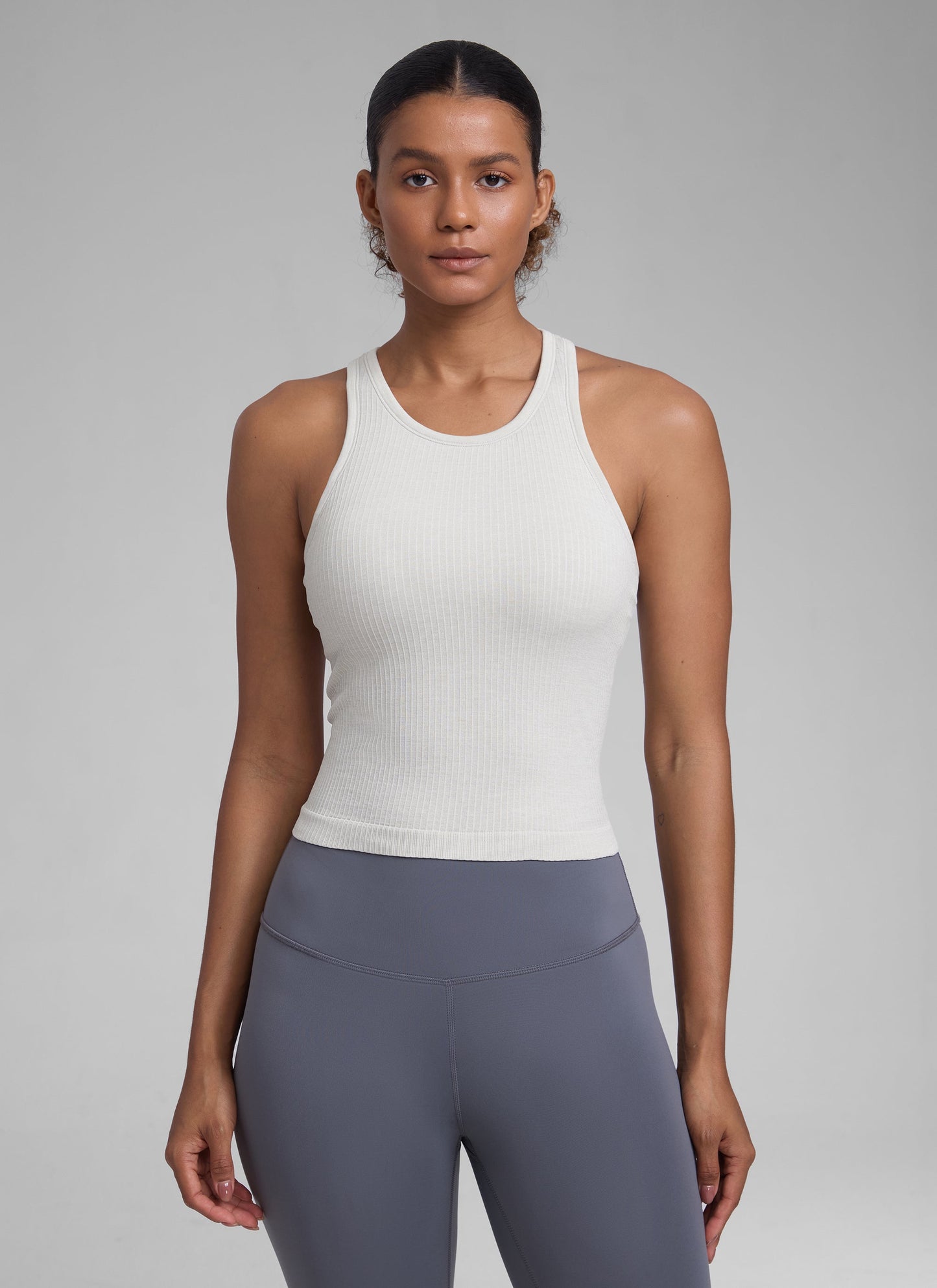 Seamless Racerback Hip Length Tank