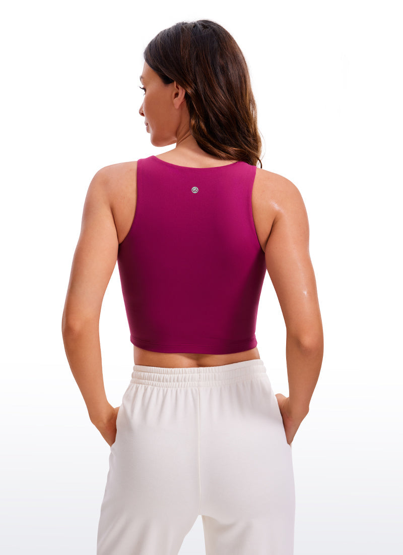 Butterluxe Cropped Wide Back Tank