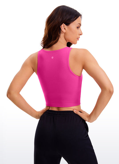 Butterluxe Cropped Wide Back Tank