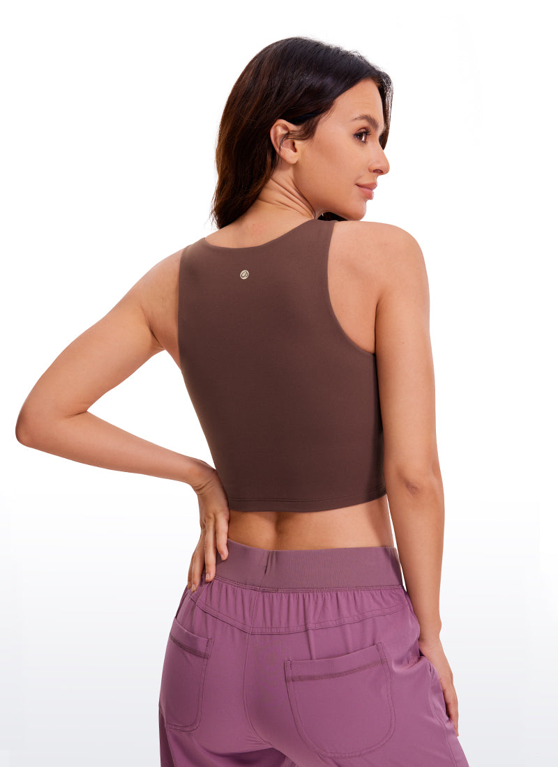 Butterluxe Cropped Wide Back Tank