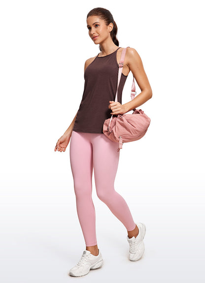 Hip Length High Neck Halter Tank