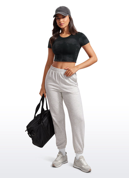 Butterluxe Double Lined Cropped Short Sleeve