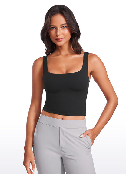 Butterluxe Double Lined Square Neck Tank