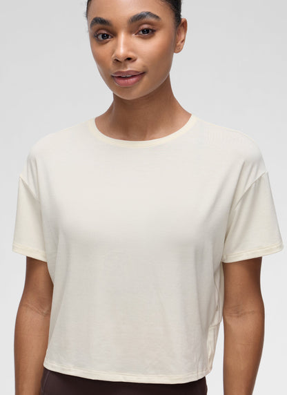 Open Back Cropped Short Sleeve