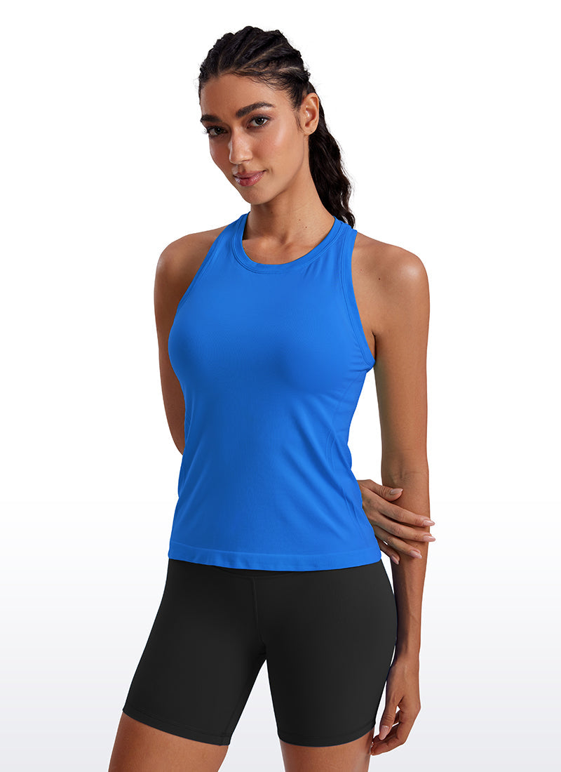 Seamless Crewneck Racerback Tank