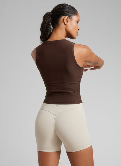 Cloudweight High Neck Ruched Tank