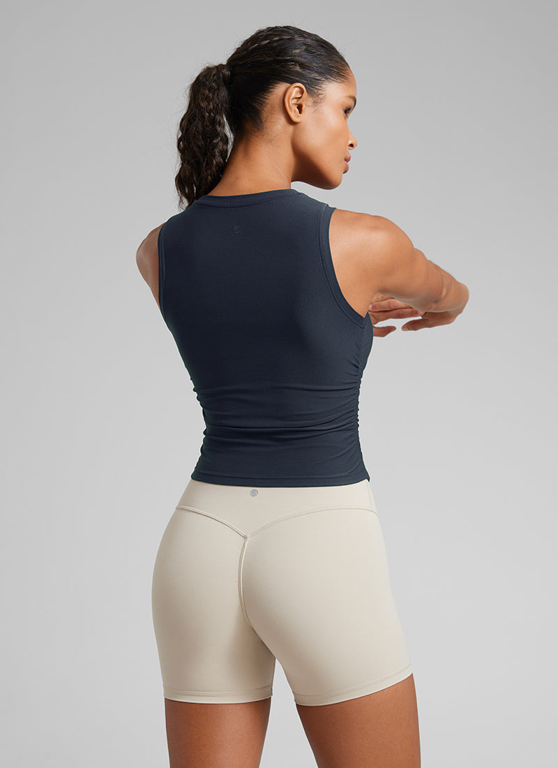 Cloudweight High Neck Ruched Tank