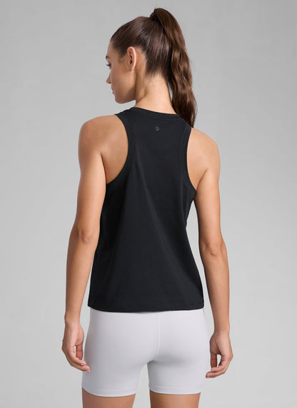 Poly Cotton-Blend Racerback Tank