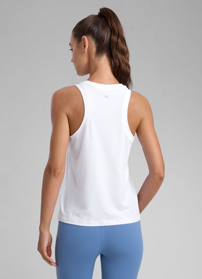Poly Cotton-Blend Racerback Tank