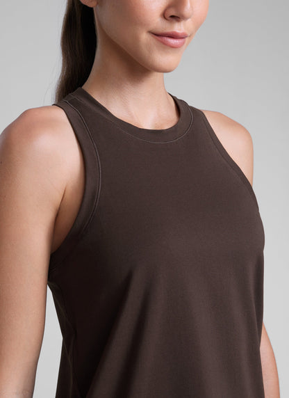 Poly Cotton-Blend Racerback Tank