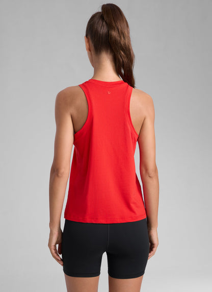 Poly Cotton-Blend Racerback Tank