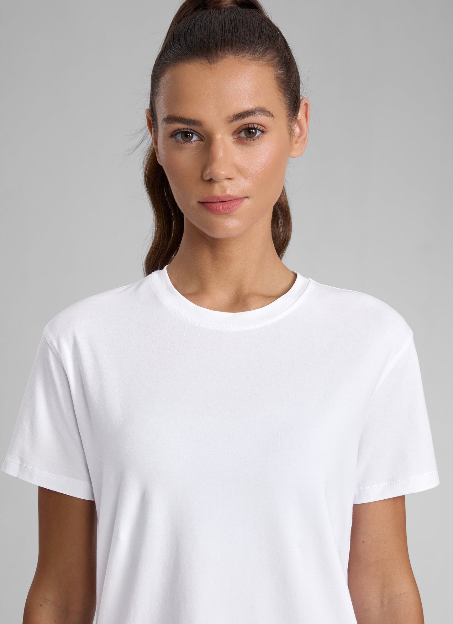 Poly Cotton-Blend Short Sleeves