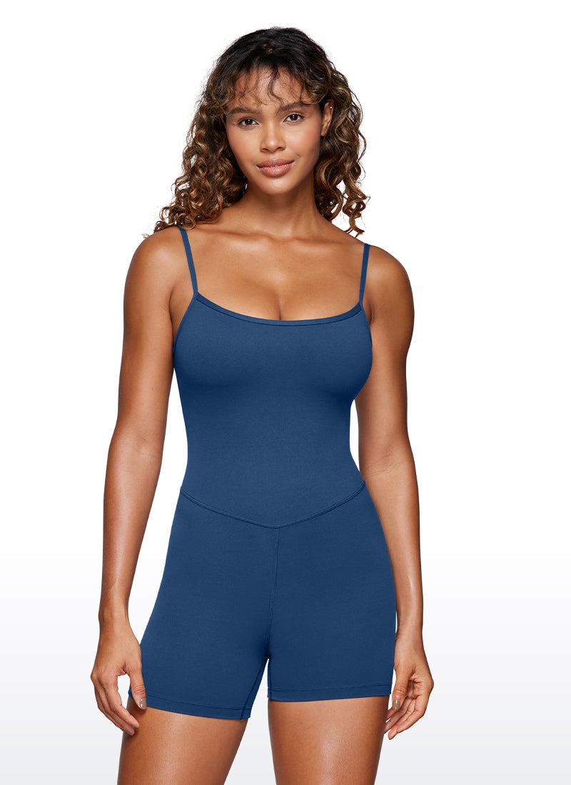 Butterluxe Thin Strap Short Bodysuit 4''